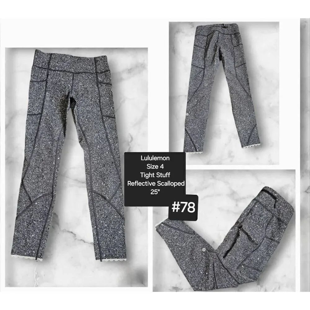 Lululemon Size 4 Tight Stuff Reflective - Picture 4 of 5